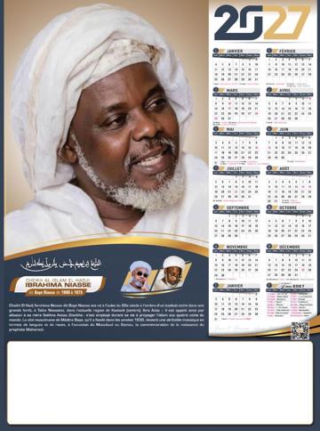 Calendrier 2027 IDM, modèle 14