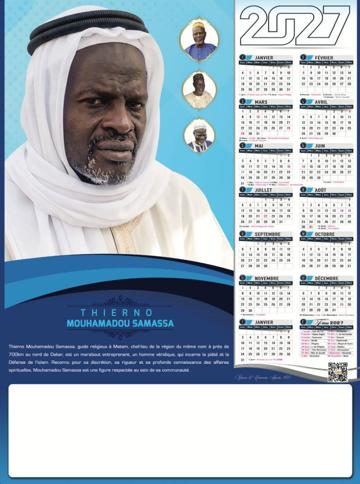 Calendrier 2027 IDM, modèle 20