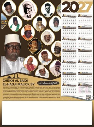 Calendrier 2027 IDM, modèle 23