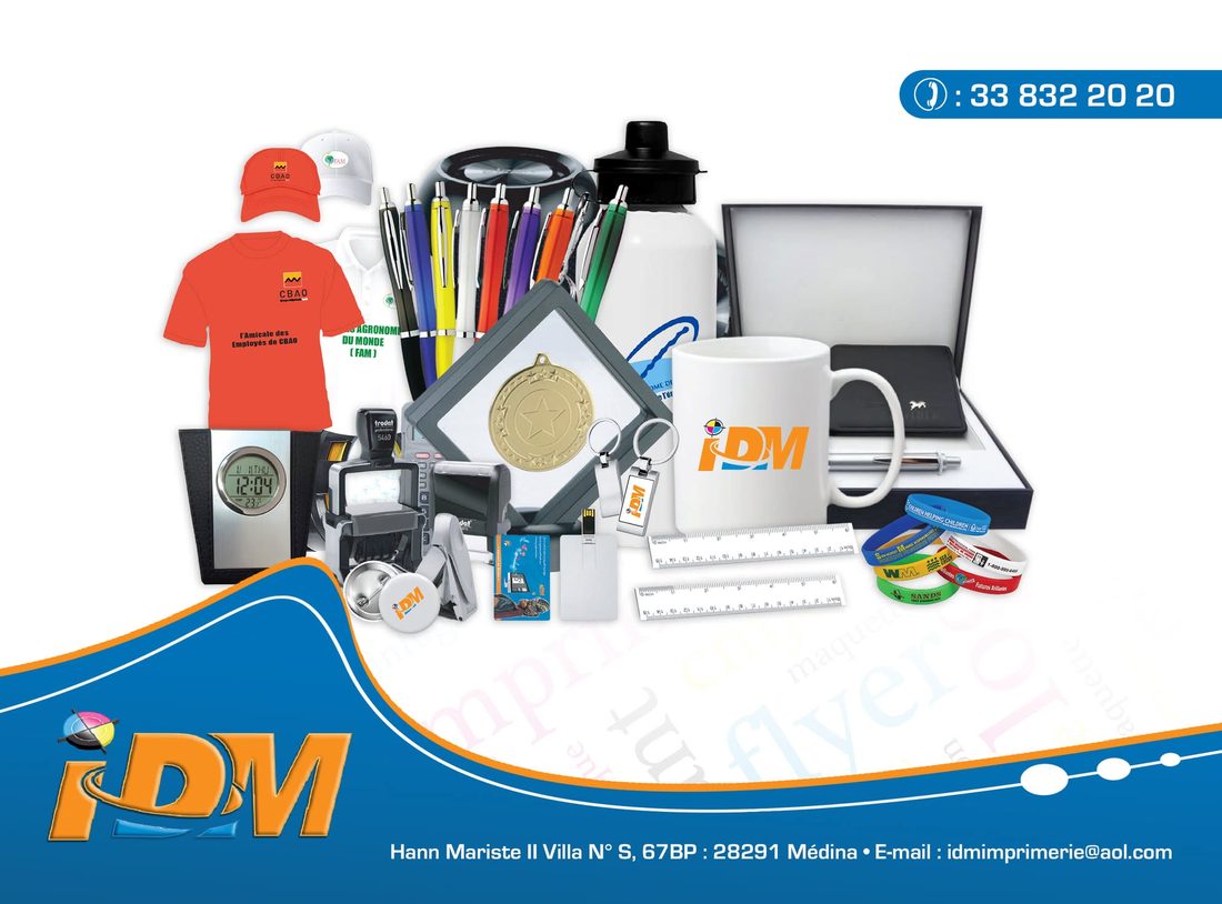 Textile et objets promotionnels IDM