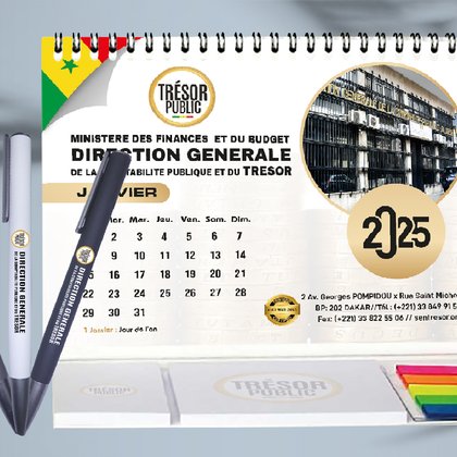 Agendas Trésor Public